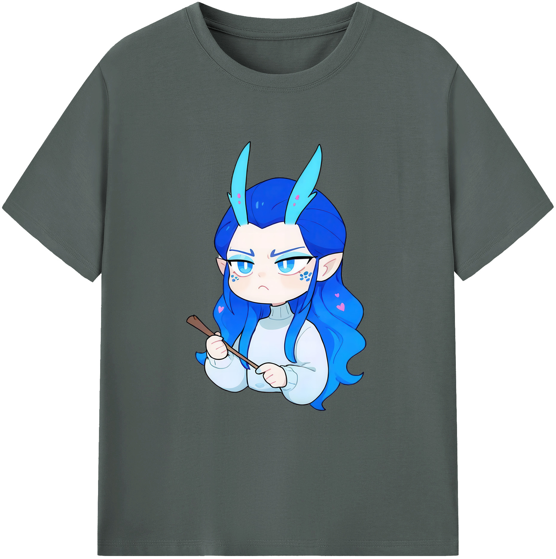 （画像用） Ne Zha 2 ナタ 魔童の大暴れ 綿100％ メンズ半袖Tシャツ｜肌触りやわらか＆通気性